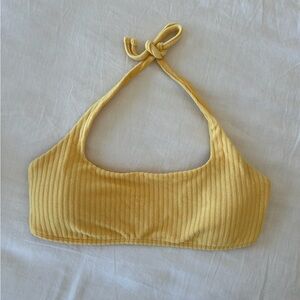 Yellow swimsuit set with 2 tops